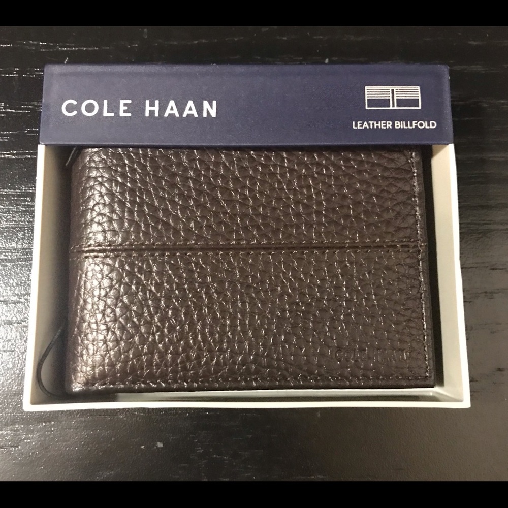 Brown bi-fold wallet